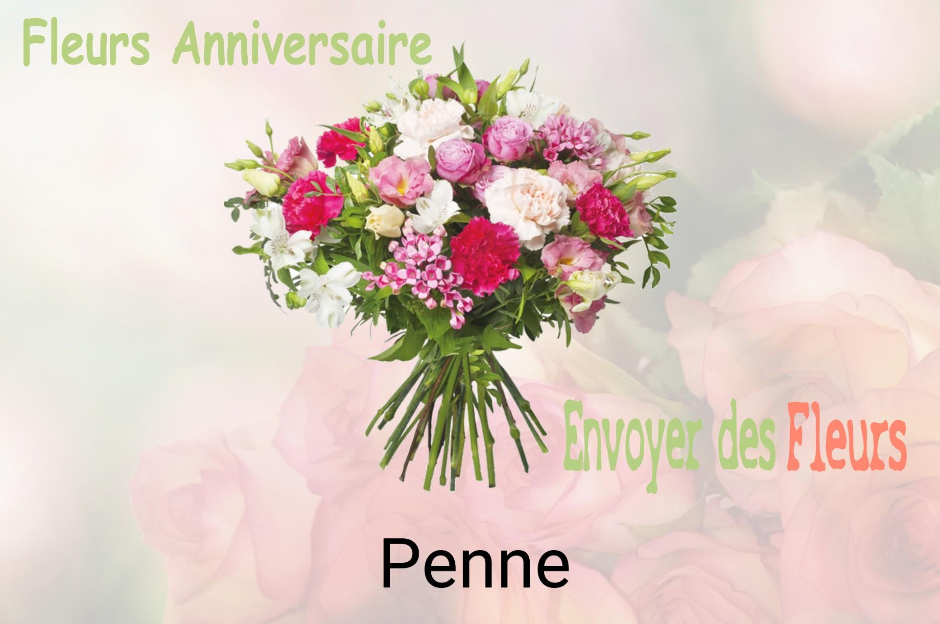 Bouquet de fleurs d’anniversaire livré à Penne